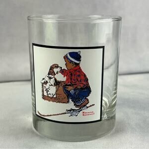 Normal Rockwell Vintage Pepsi Arby's Memorabilia Glass Winter Scene